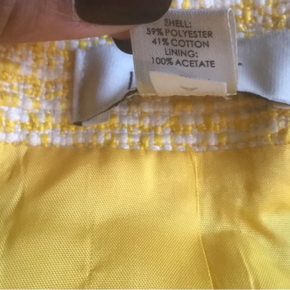 Yellow tweed blazer - Picture 2 of 9